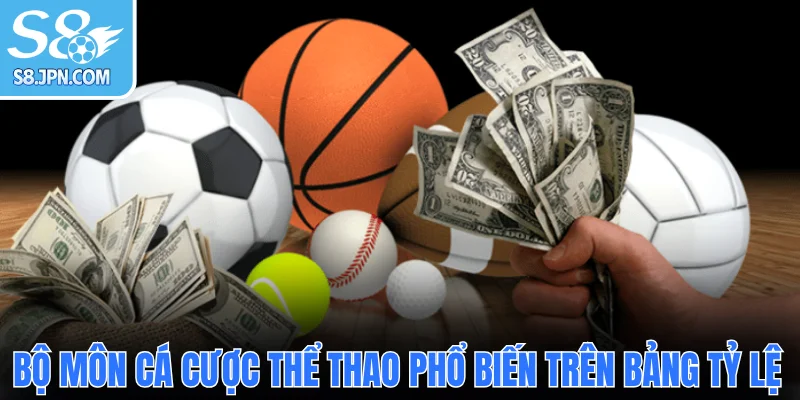 Các bộ môn cá cược thể thao phổ biến trên bảng tỷ lệ