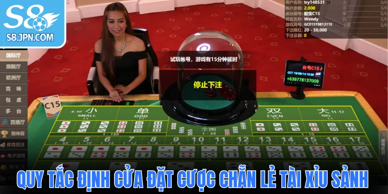  Quy tắc định cửa đặt cược chẵn lẻ tài xỉu sảnh